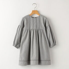 SHIPS KIDS:100～130cm / レース×ネル 長袖 ワンピース／シップス（SHIPS）