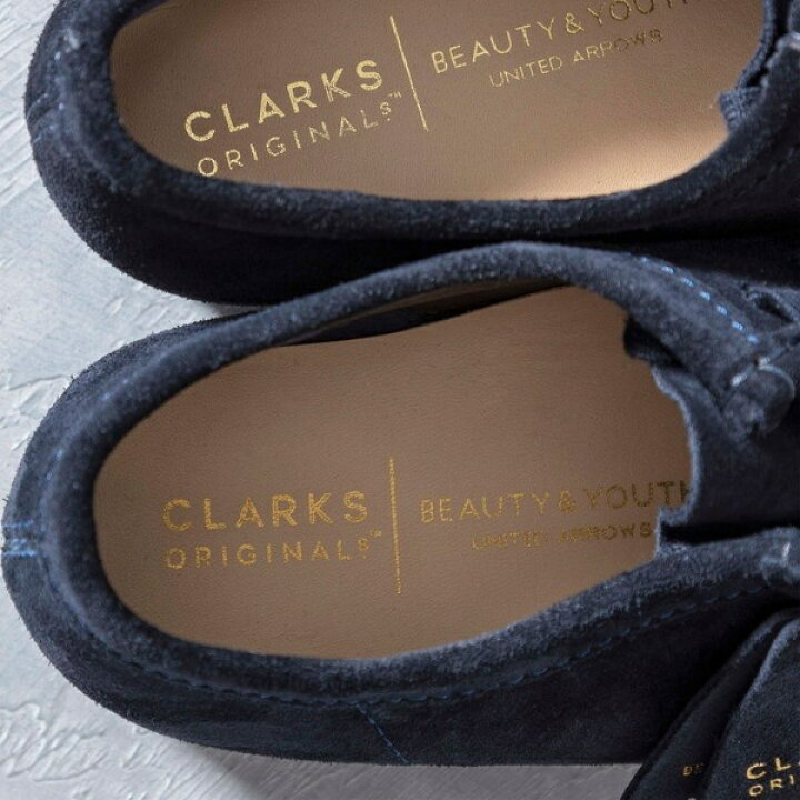 楽天市場】【別注】 ＜CLARKS＞ WALLABEE NAVY/シューズ／ビューティー 