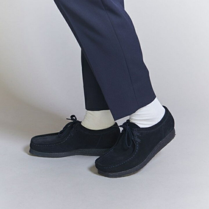 楽天市場】【別注】 ＜CLARKS＞ WALLABEE NAVY/シューズ／ビューティー 