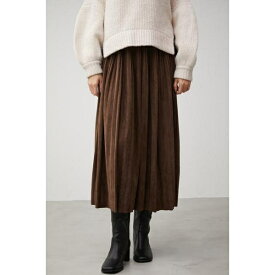 FAUX SUEDE PLEATED SKIRT／アズールバイマウジー（AZUL BY MOUSSY）