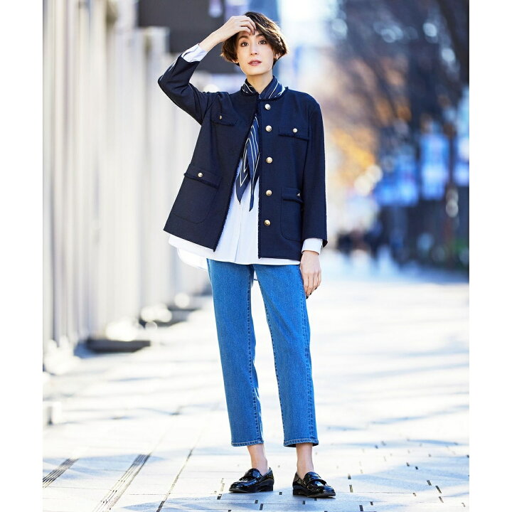 楽天市場】【洗える】BASIC STRETCH DENIM ストレート パンツ／J 