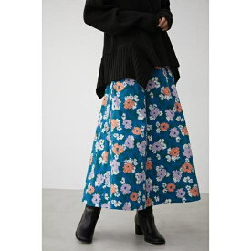 FLOWER PATTERN FLARE SK／アズールバイマウジー（AZUL BY MOUSSY）