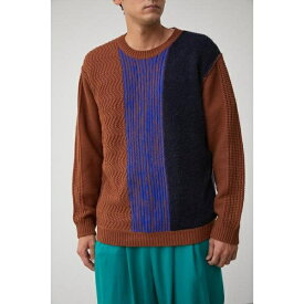 PANEL SWITCHING KNIT／アズールバイマウジー（AZUL BY MOUSSY）