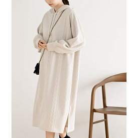 ケーブル柄パーカーワンピース／アール・ピー・エス（r.p.s）