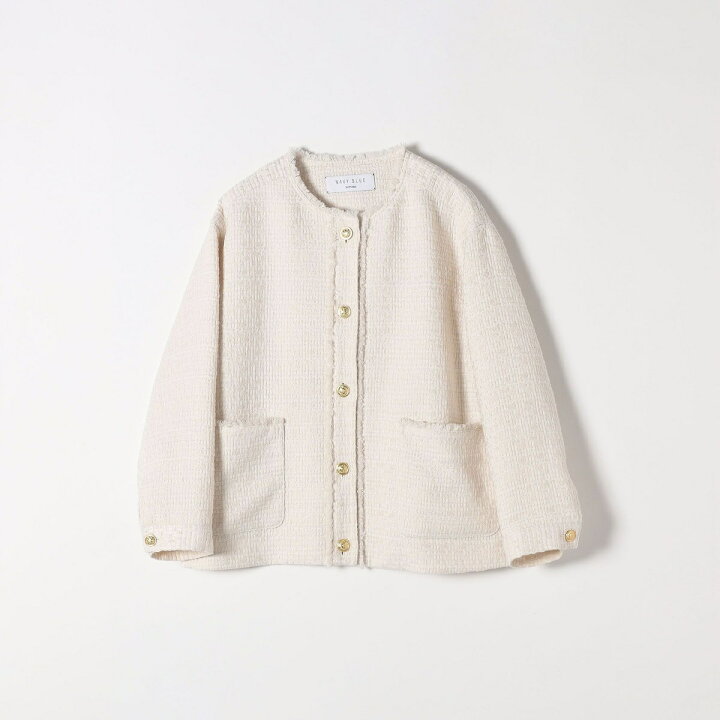 楽天市場】SHIPS any: スラブ ツイード ショート ジャケット［NAVY  