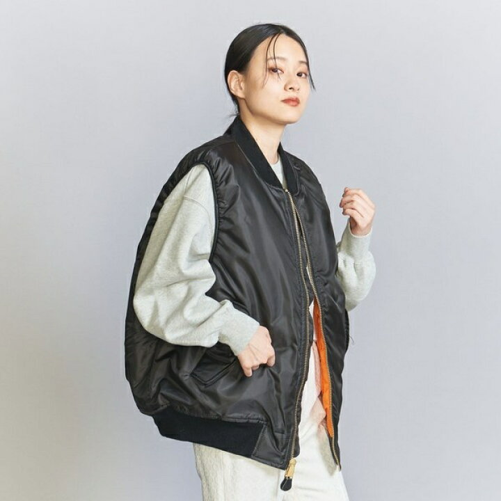 楽天市場】＜THRIFTY LOOK＞MA1 ベスト -2WAY-／ビューティ＆ユース