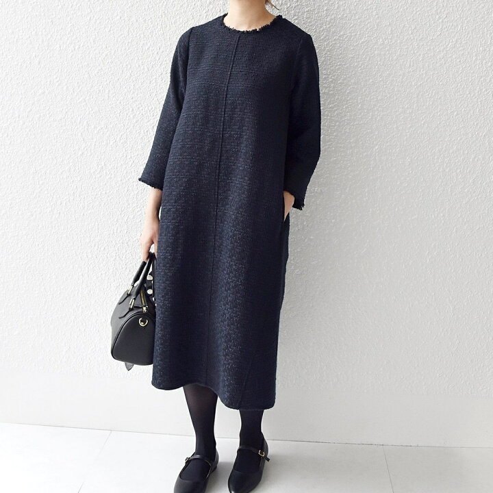 楽天市場】SHIPS any: スラブ ツイード ワンピース［NAVY BLUE 