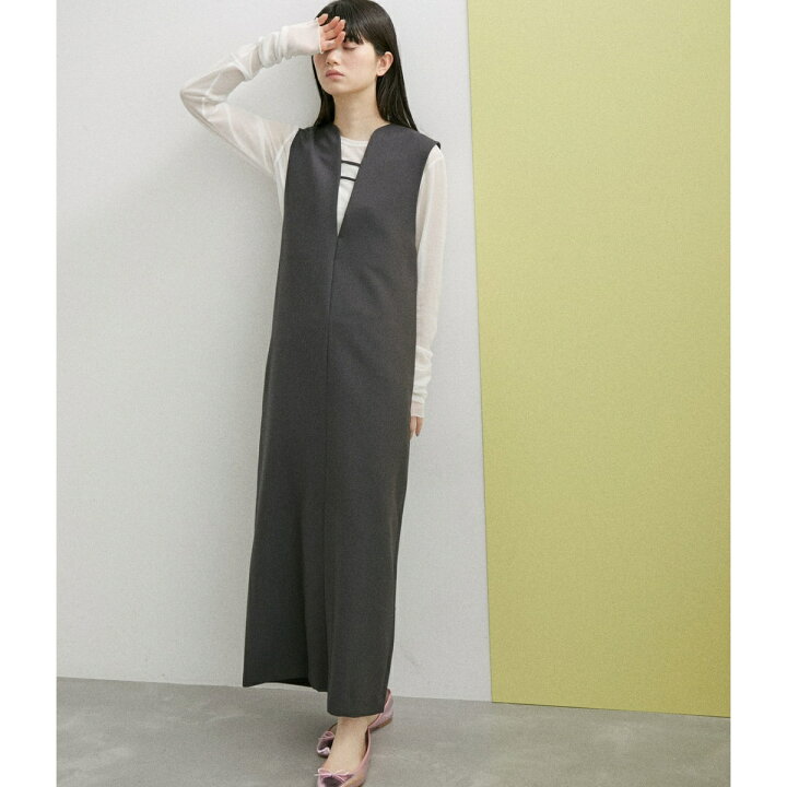 楽天市場】〈追加〉【WEB限定】2WAYキーネックジャンパースカート 