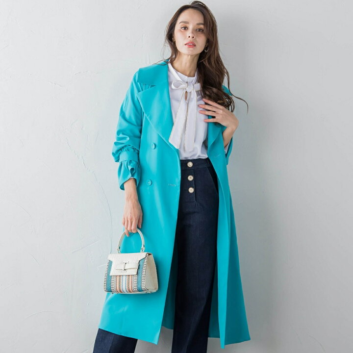 楽天市場】コッティーナライトリサイクル撥水トレンチコート≪洗濯機で  