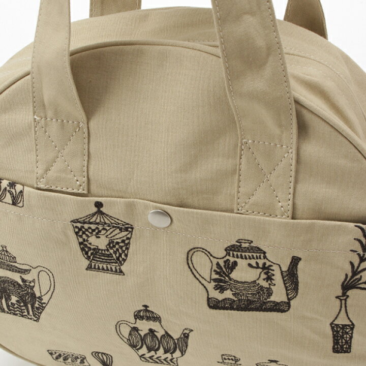 楽天市場】｢glanta｣SUPER HAKKA×保坂優子「喫茶の時間」刺繍丸型トート 