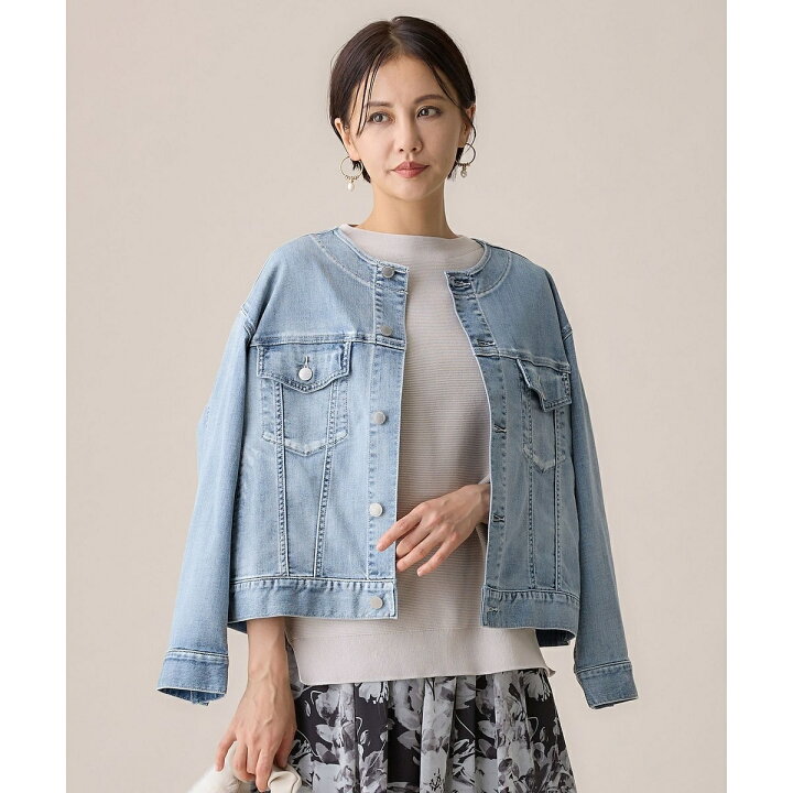 楽天市場】【ご好評につき追加生産・洗える】USUKARU DENIM ノーカラー 