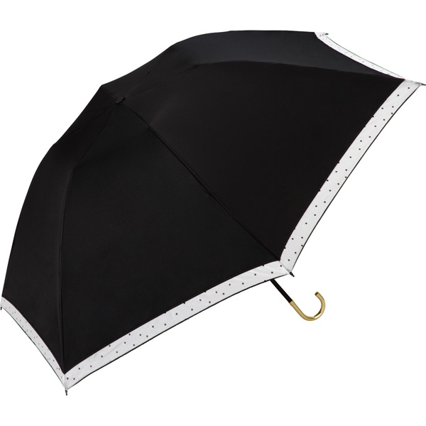 日傘 遮光ドームリムオーガンジードットミニ 55cm 遮光 遮熱 晴雨兼用 折りたたみ傘／Wpc.（WPC）