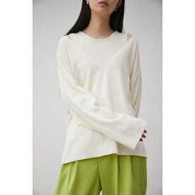 2WAY LAYERED DEEP V/N TOPS／アズールバイマウジー（AZUL BY MOUSSY）