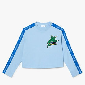 シーズナルグラフィッククロップド長袖Tシャツ／ラコステ（LACOSTE）