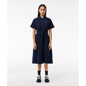 鹿の子地シャツワンピース /シャツドレス／ラコステ（LACOSTE）