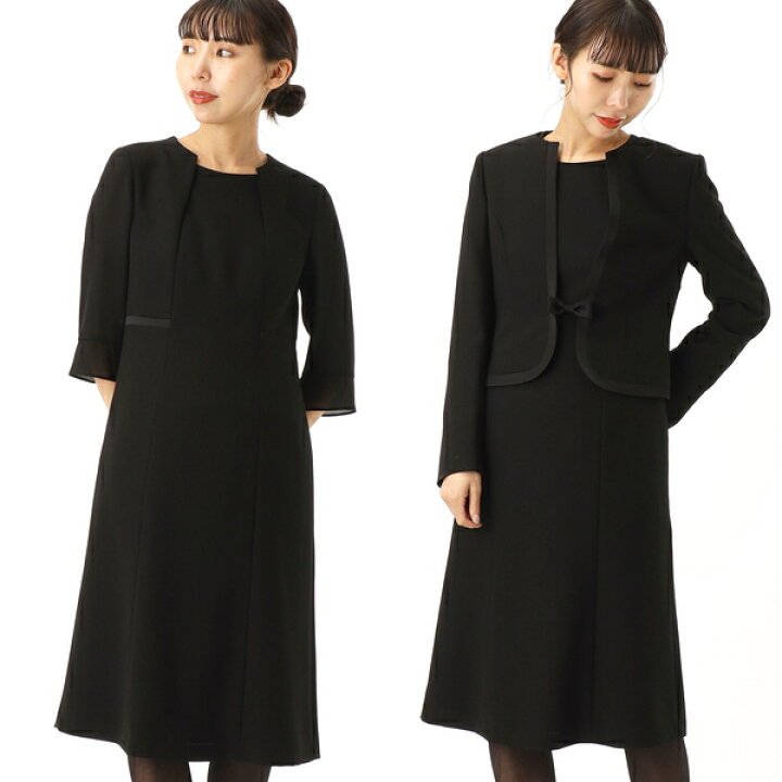 楽天市場】【喪服/礼服/ブラックフォーマルスーツ】バーズアイサテン 