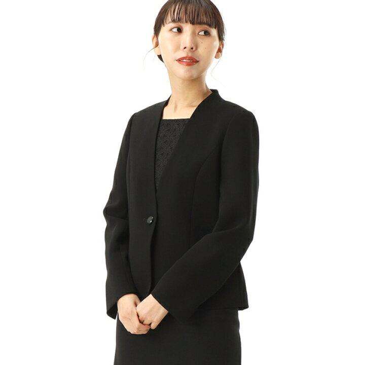 楽天市場】【喪服/礼服/ブラックフォーマル】ジュノアールV開き 