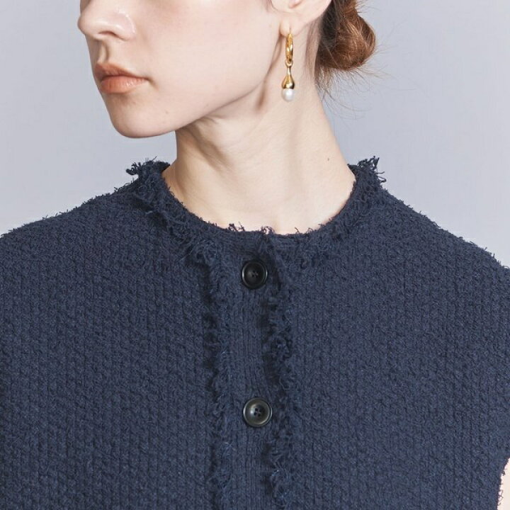 楽天市場】コットンナイロンツイードニットベスト／ビューティ＆ユース  