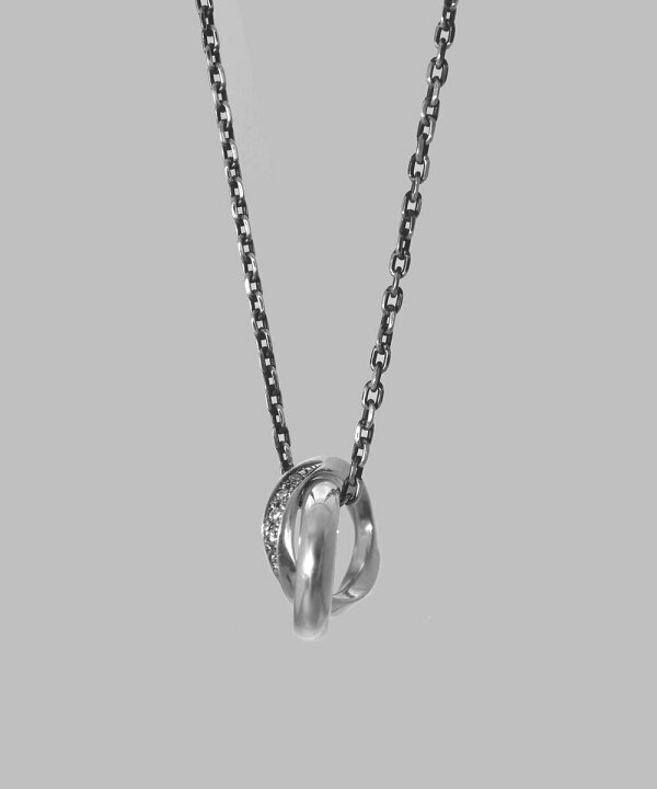楽天市場】LH for Gift ロイヤルツイストダブルリングネックレス 