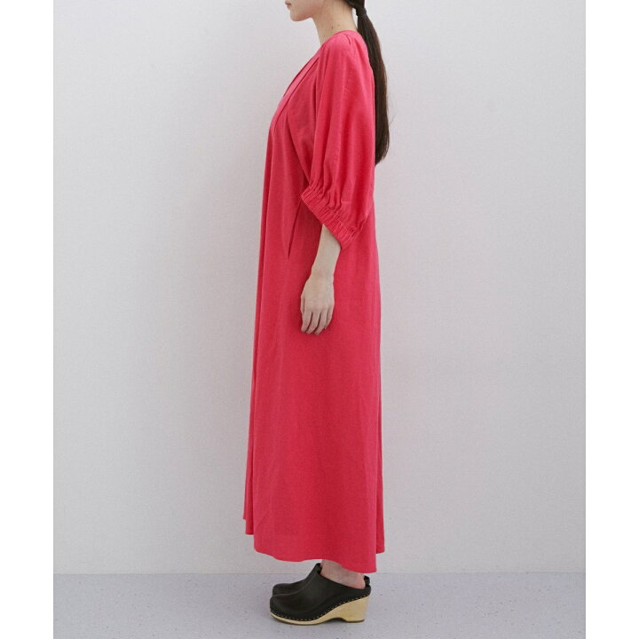 楽天市場】【サステナブル】バルーンスリーブリネンワンピース  