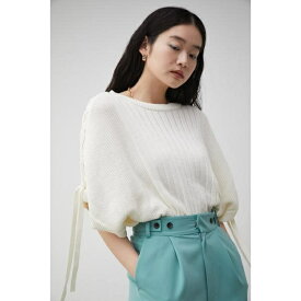 2WAY SHOULDER LACE-UP KNIT／アズールバイマウジー（AZUL BY MOUSSY）