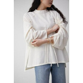 SHIRRING SLEEVE BLOUSE／アズールバイマウジー（AZUL BY MOUSSY）