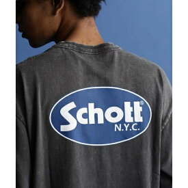 LS T-SHIRT OVAL LOGO／オーバルロゴ ロングスリーブ Tシャツ ／ショット（Schott）