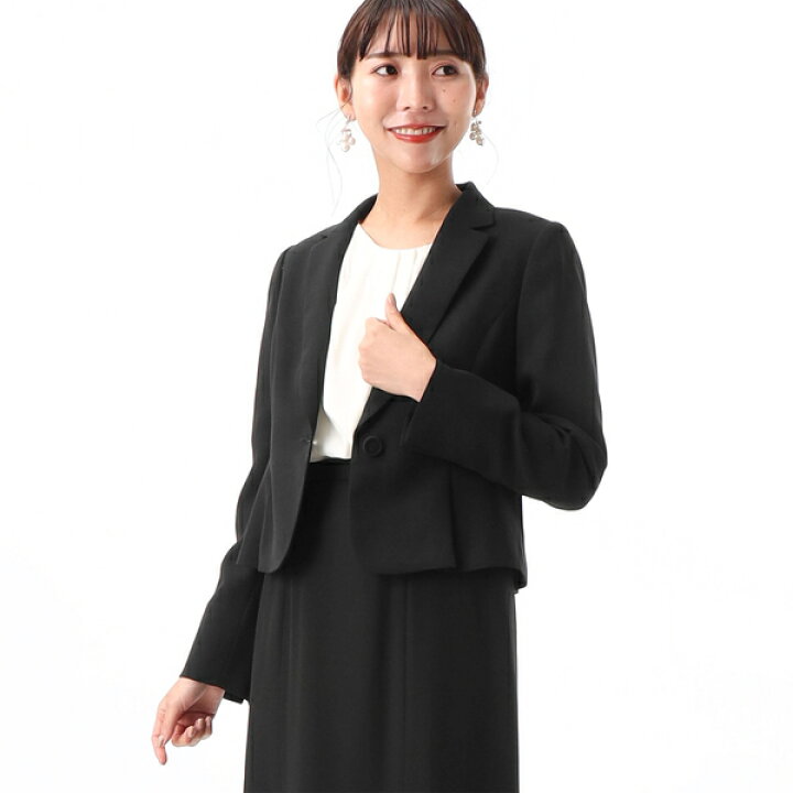 楽天市場】【喪服/礼服/ブラックフォーマル】テーラードジャケット 