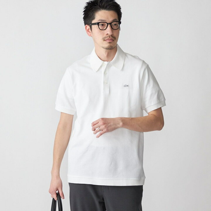 楽天市場】【SHIPS別注】LACOSTE: クラシック ニットリブ ポロシャツ 