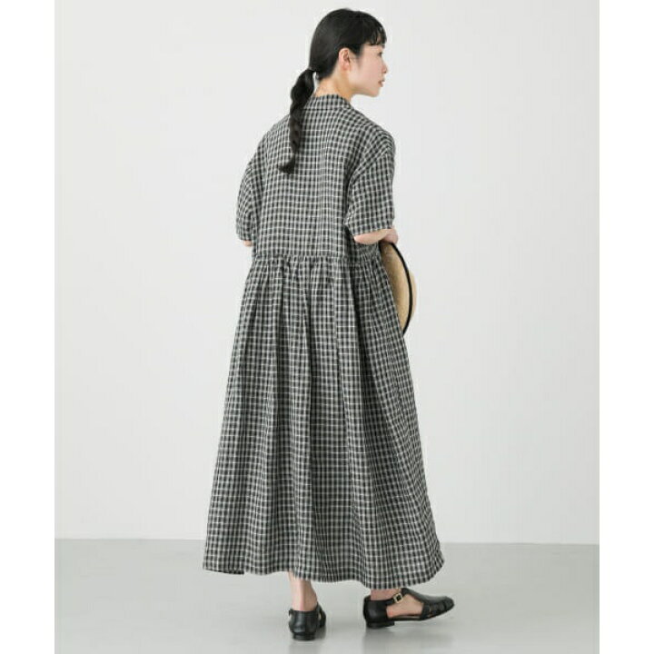 楽天市場】オープンカラーギャザーワンピース／かぐれ（kagure  