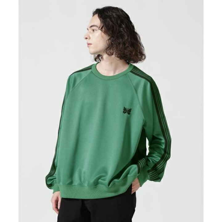楽天市場】NEEDLES／ニードルズ TRACK CREW NECK SHIRT - POLY SMOOTH 