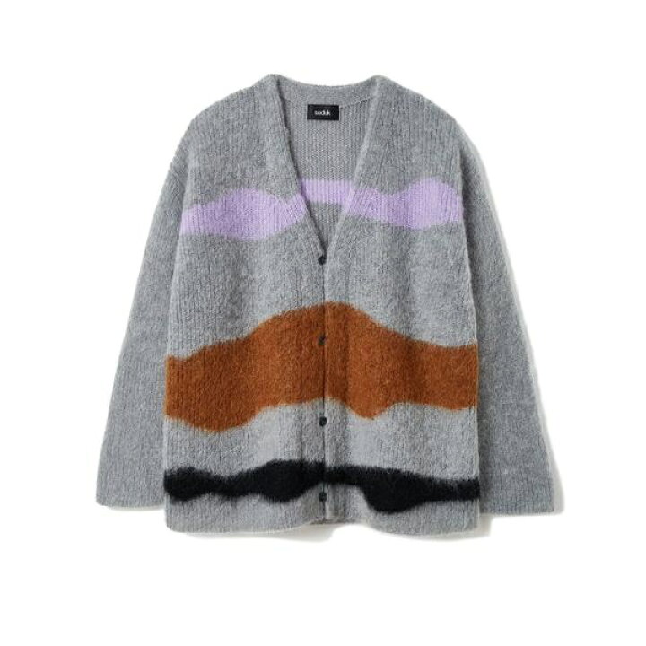 楽天市場】soduk／スドーク／drawing knit cardigan／ドローイング 