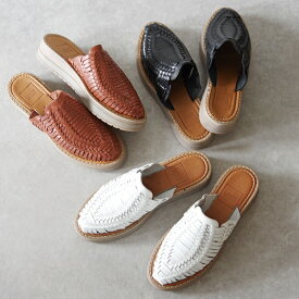 WOVEN (ウーヴン) / メキシコ製 レザー メッシュ 厚底サンダル MARIA／シュークローゼットセレクト（SHOE CLOSET SELECT）