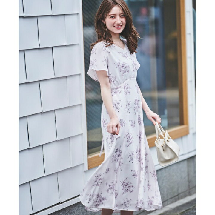 楽天市場】ラインフラワーナローワンピース／レッセパッセ（LAISSE  