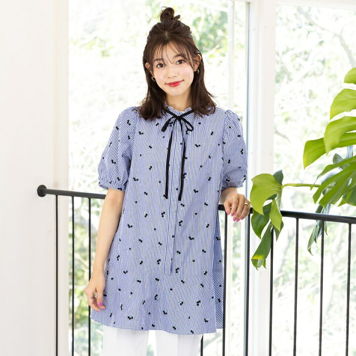 楽天市場】チェリー刺繍フリルカラーブラウス／ローズティアラ（Rose 