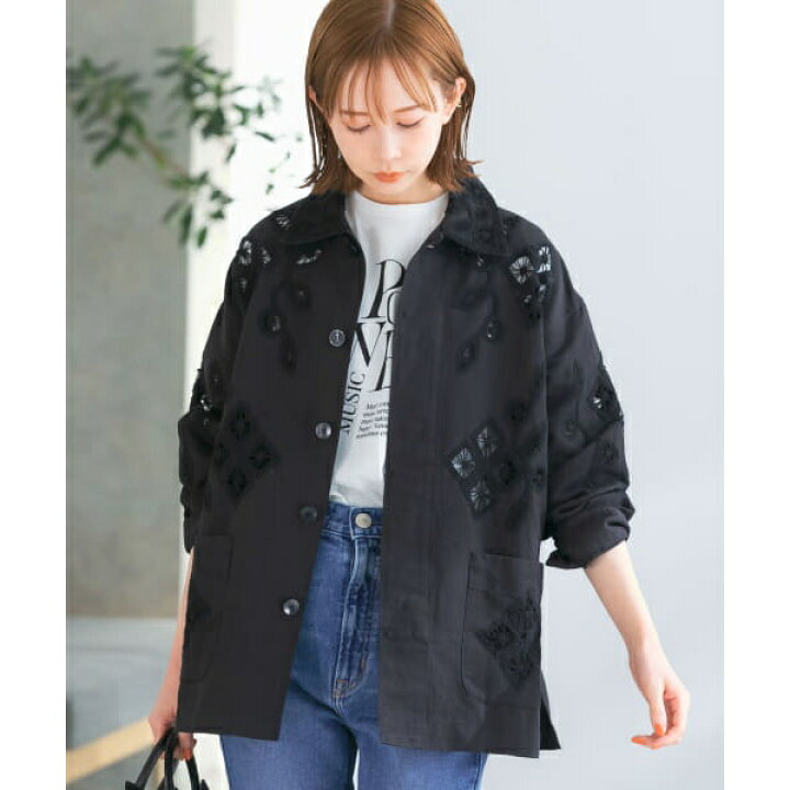 楽天市場】sara mallika C.LINEN TAPE EMB CW JACKET／アーバン 