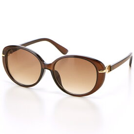 ファッショングラス　紫外線99.9％以上カット　テンプルにゴールドパーツ使いのオーバルタイプ／モミーコレクション（MOMY COLLECTION）