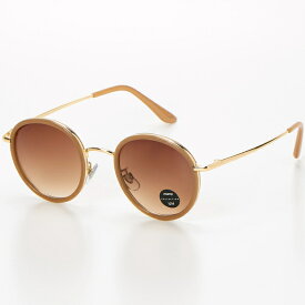 ファッショングラス　紫外線99.9％以上カット　ゴールドメタルフレームにプラスチックを合わせたタイプ／モミーコレクション（MOMY COLLECTION）