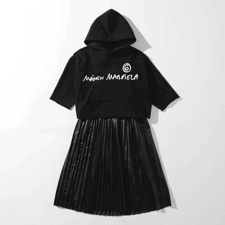 楽天市場】MM6 Maison Margiela Kids ＆ Junior ロゴプリントプリーツ  