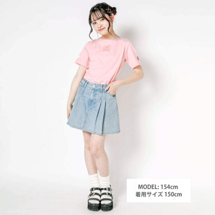 楽天市場】推しカラー袖ハート穴あきTシャツ(130~160cm)／ジディ 