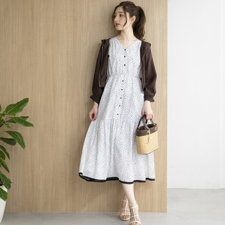 楽天市場】ランダムドットワンピース/MM317446／ミッシュマッシュ 
