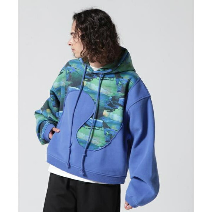 楽天市場】ERL／イーアールエル／PRINT SWIRL FLEECE HOODIE／パーカー 