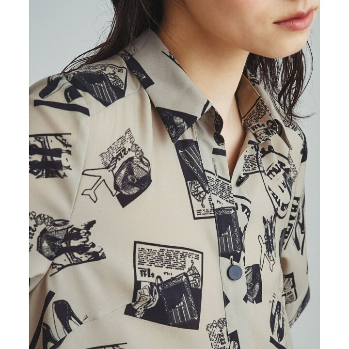 楽天市場】フォトプリントシャツドレス／グレースコンチネンタル 