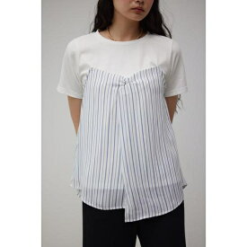 STRIPE BUSTIER LAYERED TOPS／アズールバイマウジー（AZUL BY MOUSSY）