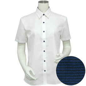 形態安定 レギュラー衿 綿100% 半袖 レディースシャツ ／ブリックハウス（BRICKHOUSE）