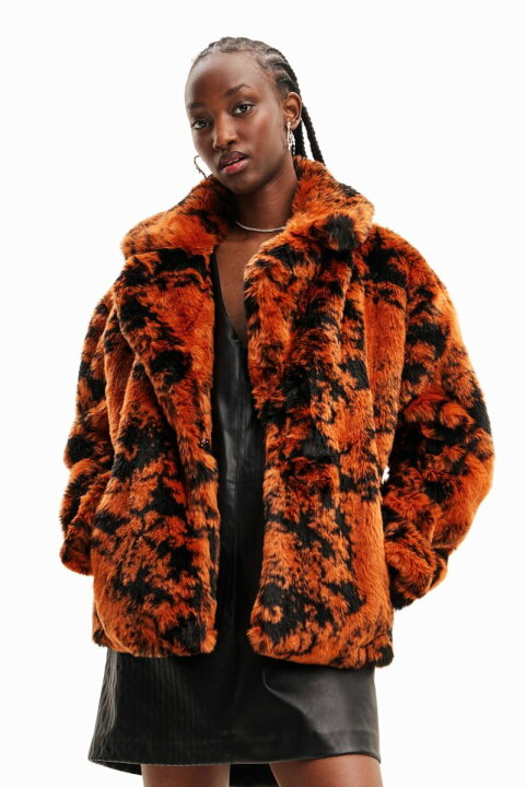 楽天市場】エコファー クロスショートコート／デシグアル（Desigual  