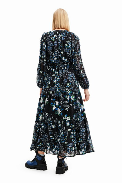 楽天市場】花柄 スイスドット ミディワンピース／デシグアル（Desigual 