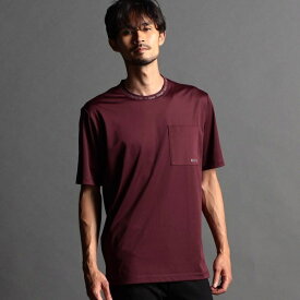 シートロゴプリント半袖Tシャツ／ニコルクラブフォーメン（NICOLE CLUB FOR MEN）