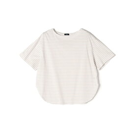 〈手洗い可能〉ハイゲージ ボーダー 半袖 Tシャツ／シップス（SHIPS）