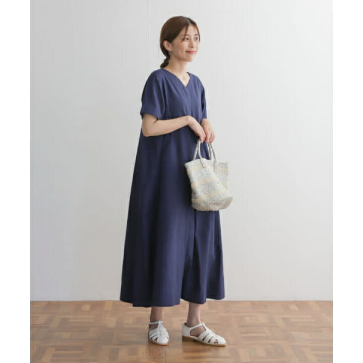 楽天市場】リネンコットンVネックフレアワンピース／アーバンリサーチ  